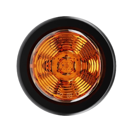Abrams 2" Round Amber 10 LED Trailer Clearance Side Marker Light TML-R210-A
